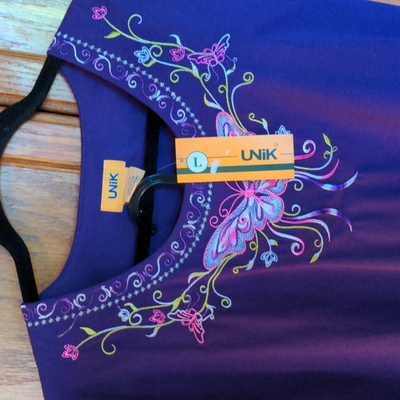 UNIK 2 Piece Butterfly Pant Suit Large - Picture 7 of 10